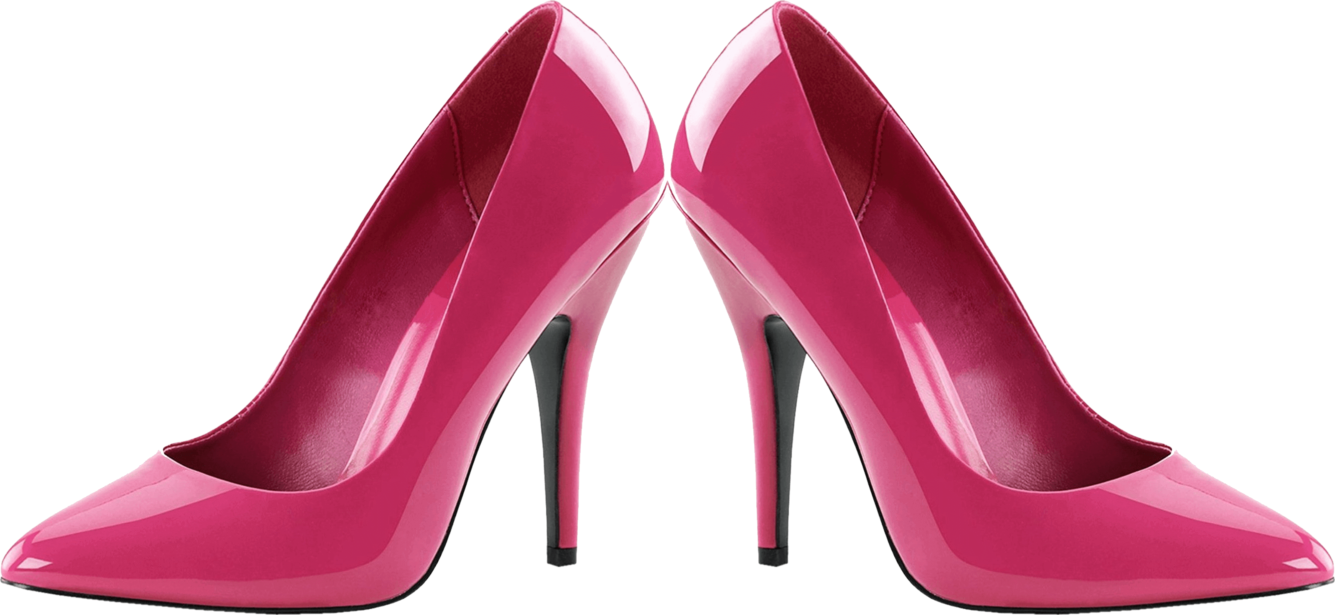 Transparent 2025 pink heels
